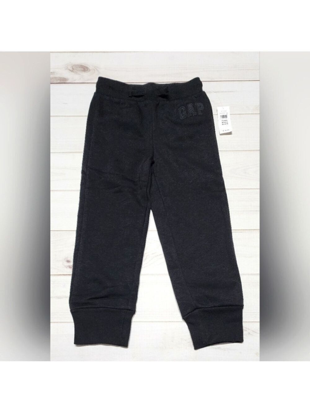 Gap Toddler Black Logo Sweatpants Size 4T - New With Tags